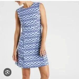 Tittle Nine Steadfast Women's Dress SZ Medium Tidal Wave Blue Stretch Pocket